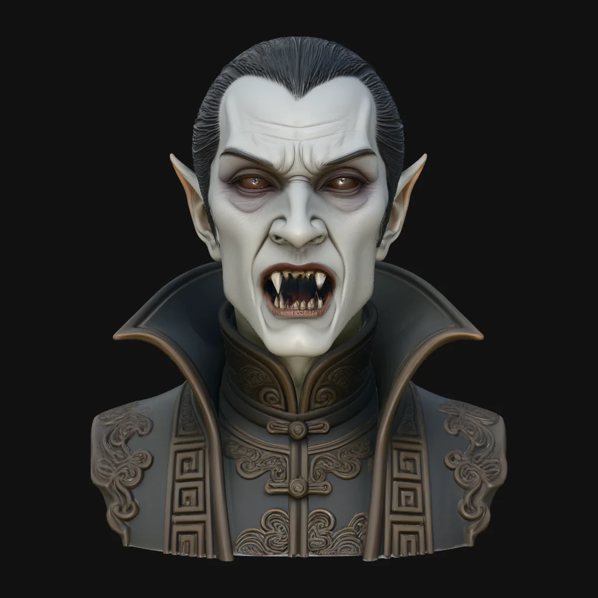 Dracula Vampire Bust Statue Design 4
