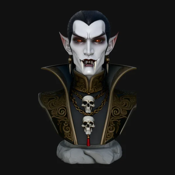 Dracula Vampire Bust Statue Design 7