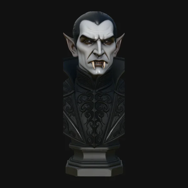 Dracula Vampire Bust Statue Design 9