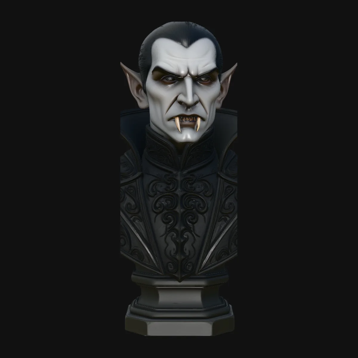 Dracula Vampire Bust Statue Design 9
