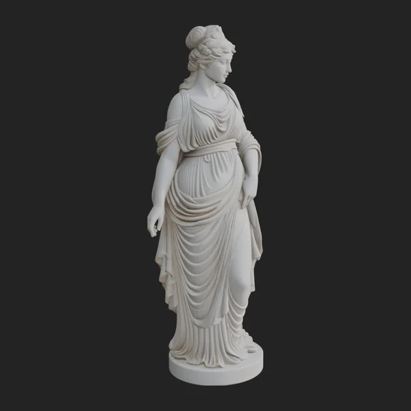 Draped Greek Maiden Statue Design 1