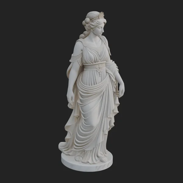 Draped Greek Maiden Statue Design 6