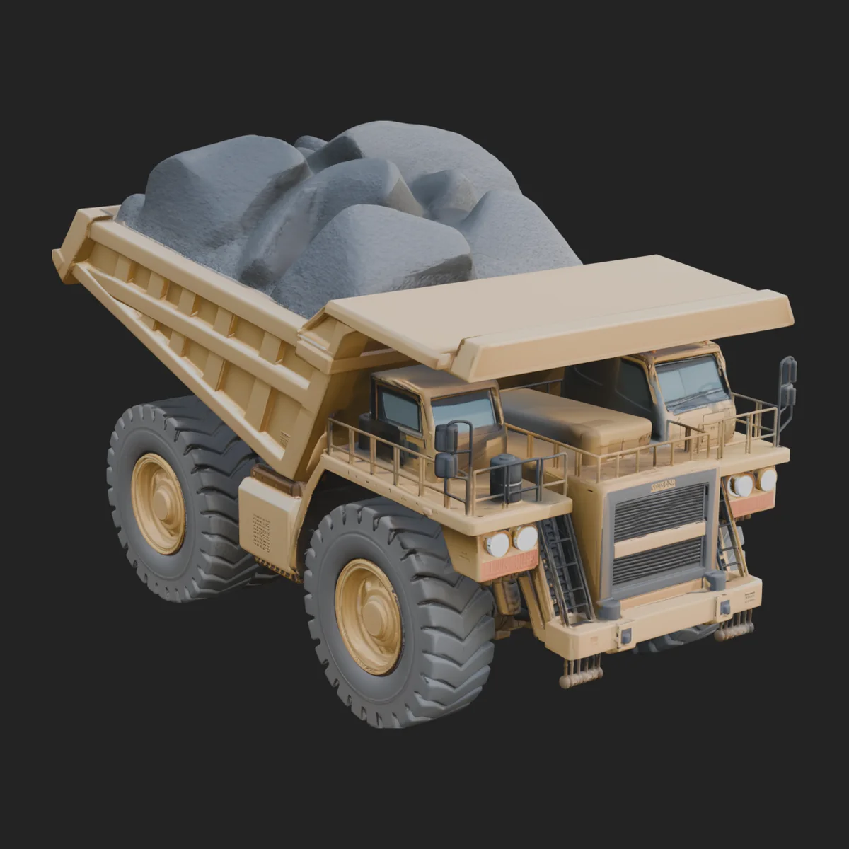 Dump Truck Model Design 38