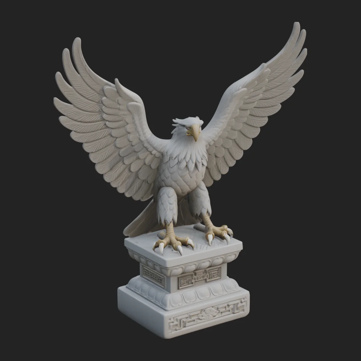 Eagle on Pedestal Statue Design 1