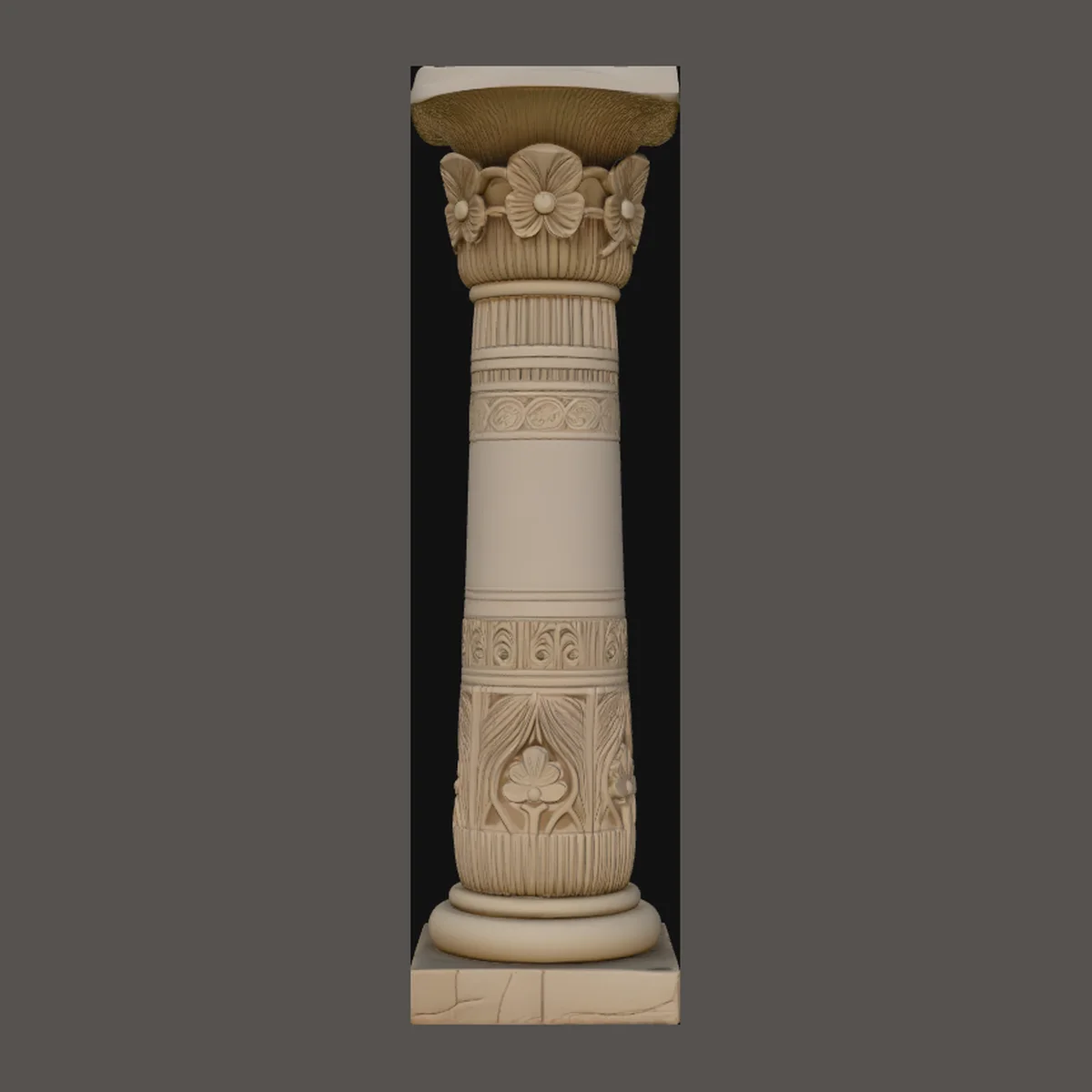 Egyptian Column Model Design 2