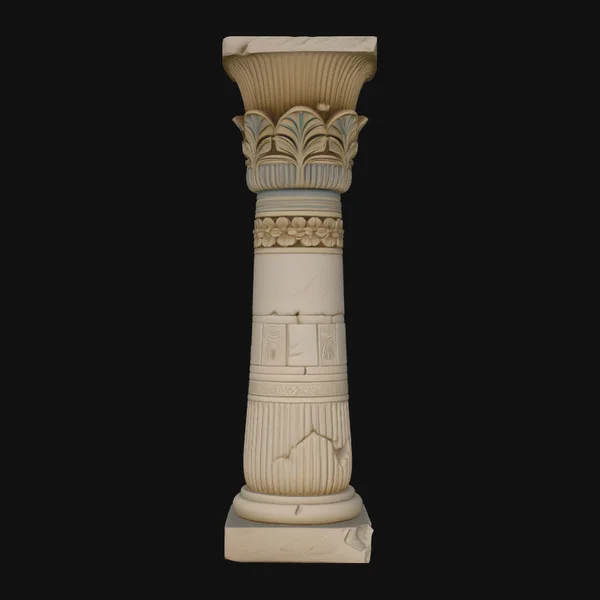 Egyptian Column Model Design 3