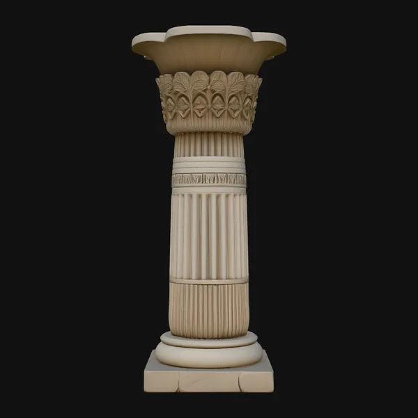 Egyptian Column Model Design 4