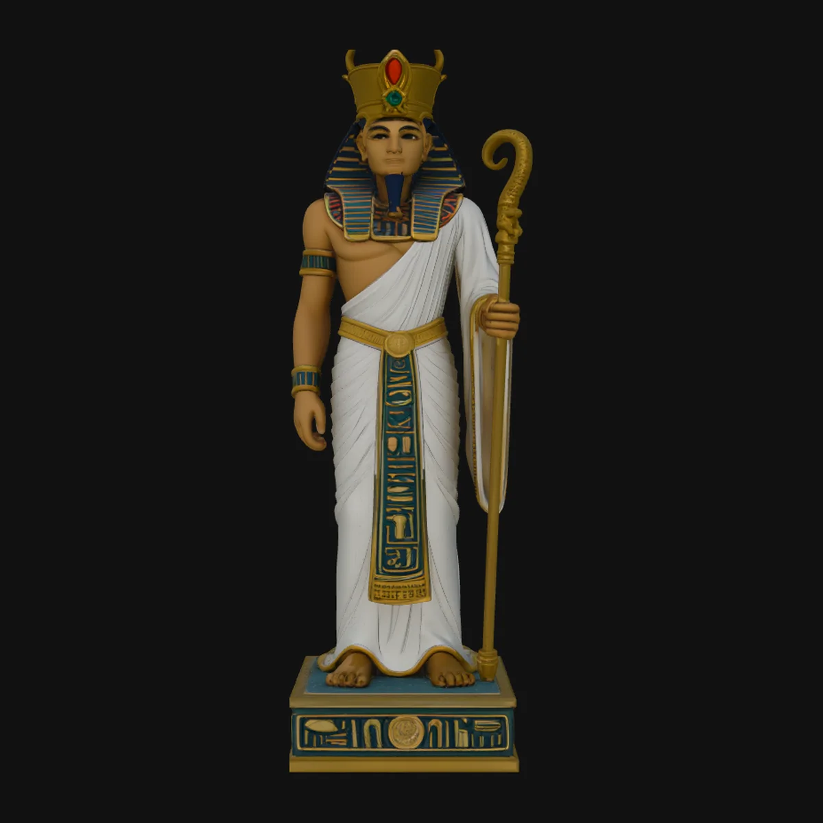 Egyptian Pharaoh Standing Statue Design 2