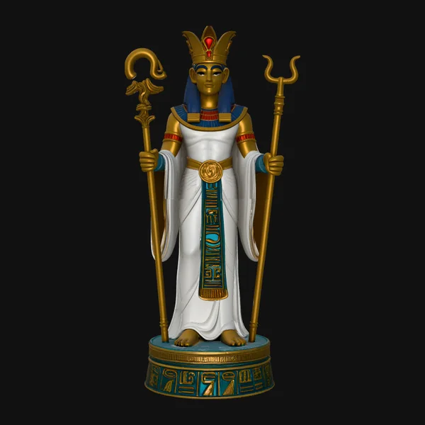 Egyptian Pharaoh Standing Statue Design 4