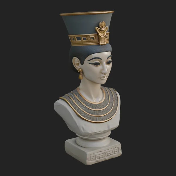 Egyptian Queen Bust Statue Design 3