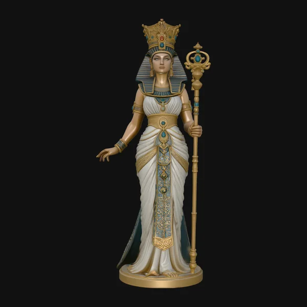 Egyptian Queen with Scepter Statue Design 1