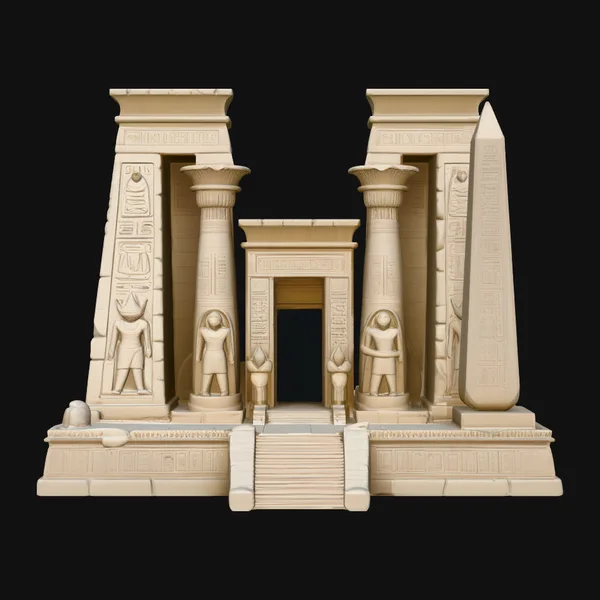 Egyptian Temple Model Design 1