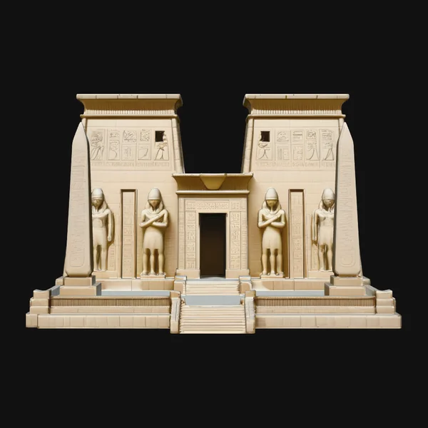 Egyptian Temple Model Design 4
