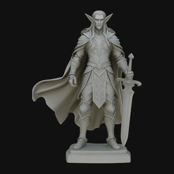 Elven Lord Statue Design 1