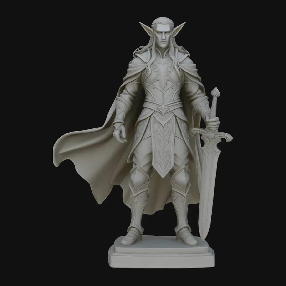 Elven Lord Statue Design 1