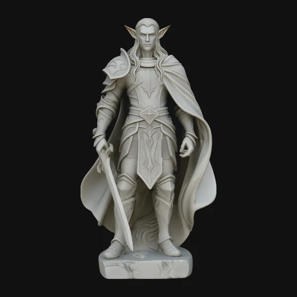 Elven Lord Statue Design 2