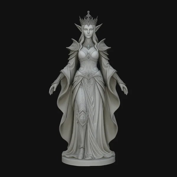 Elven Queen Statue Design 1