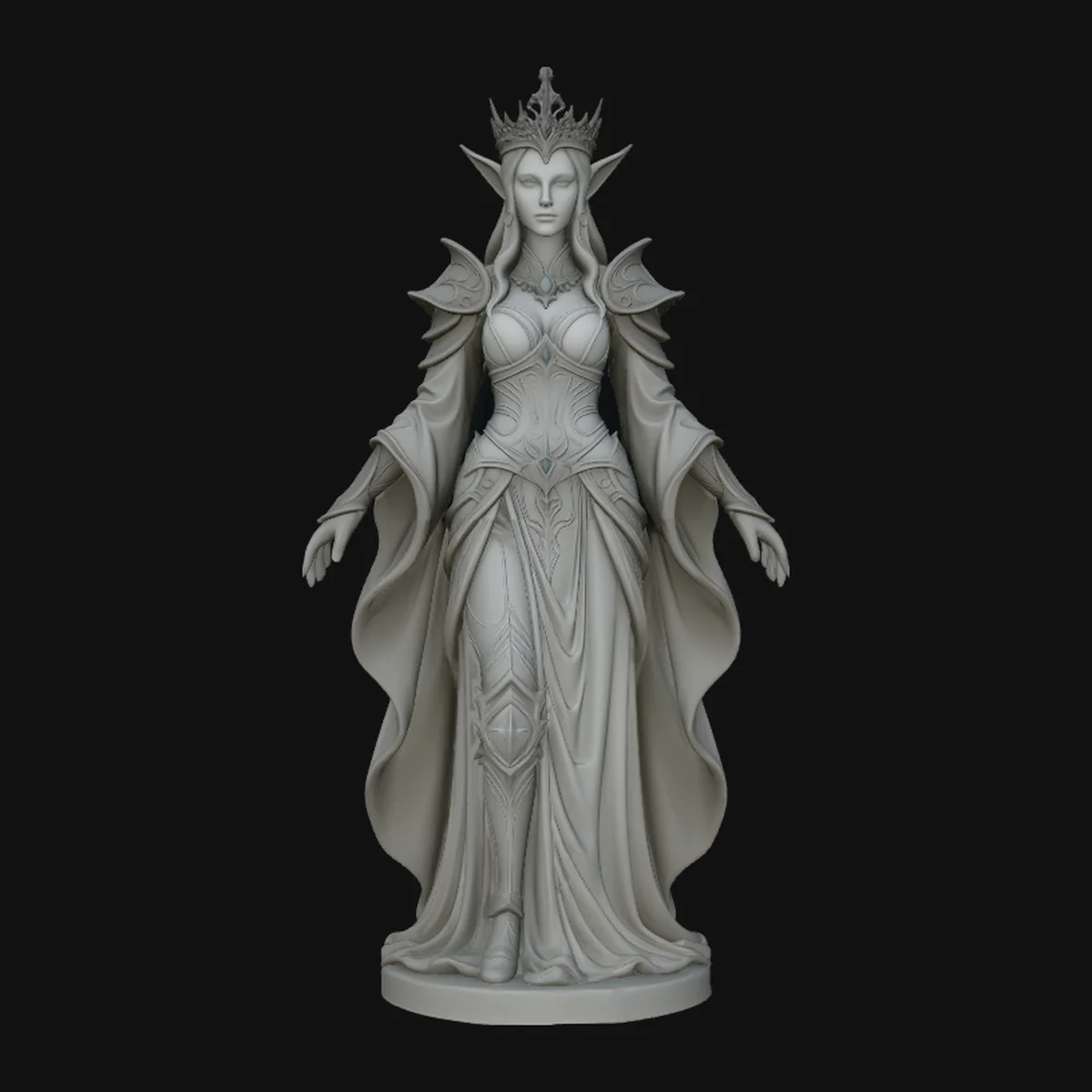 Elven Queen Statue Design 1