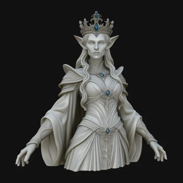 Elven Queen Statue Design 2