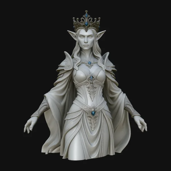 Elven Queen Statue Design 3