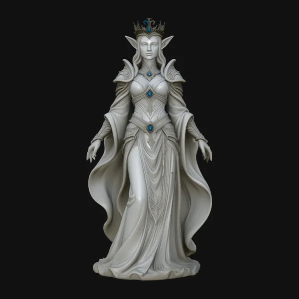 Elven Queen Statue Design 4