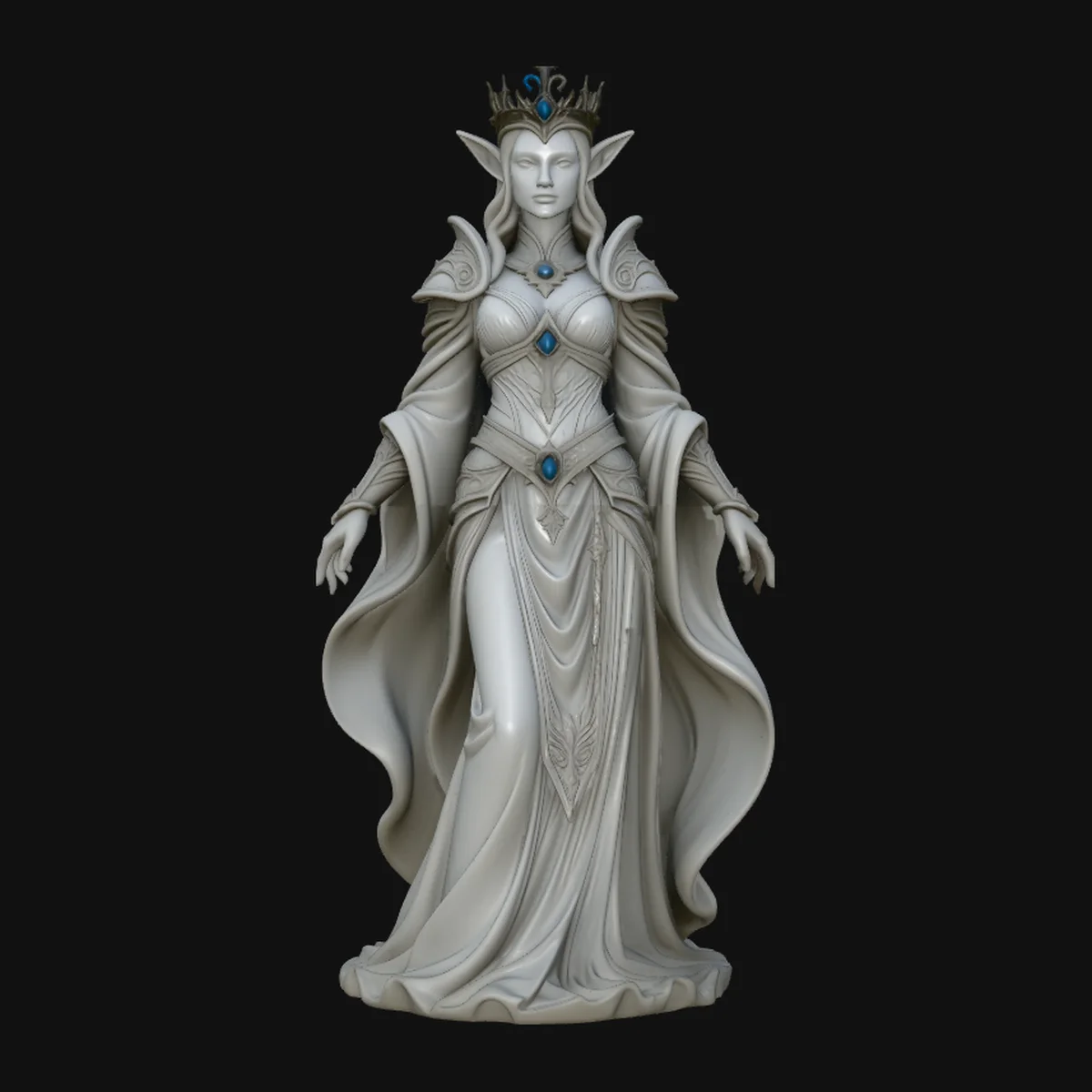 Elven Queen Statue Design 4