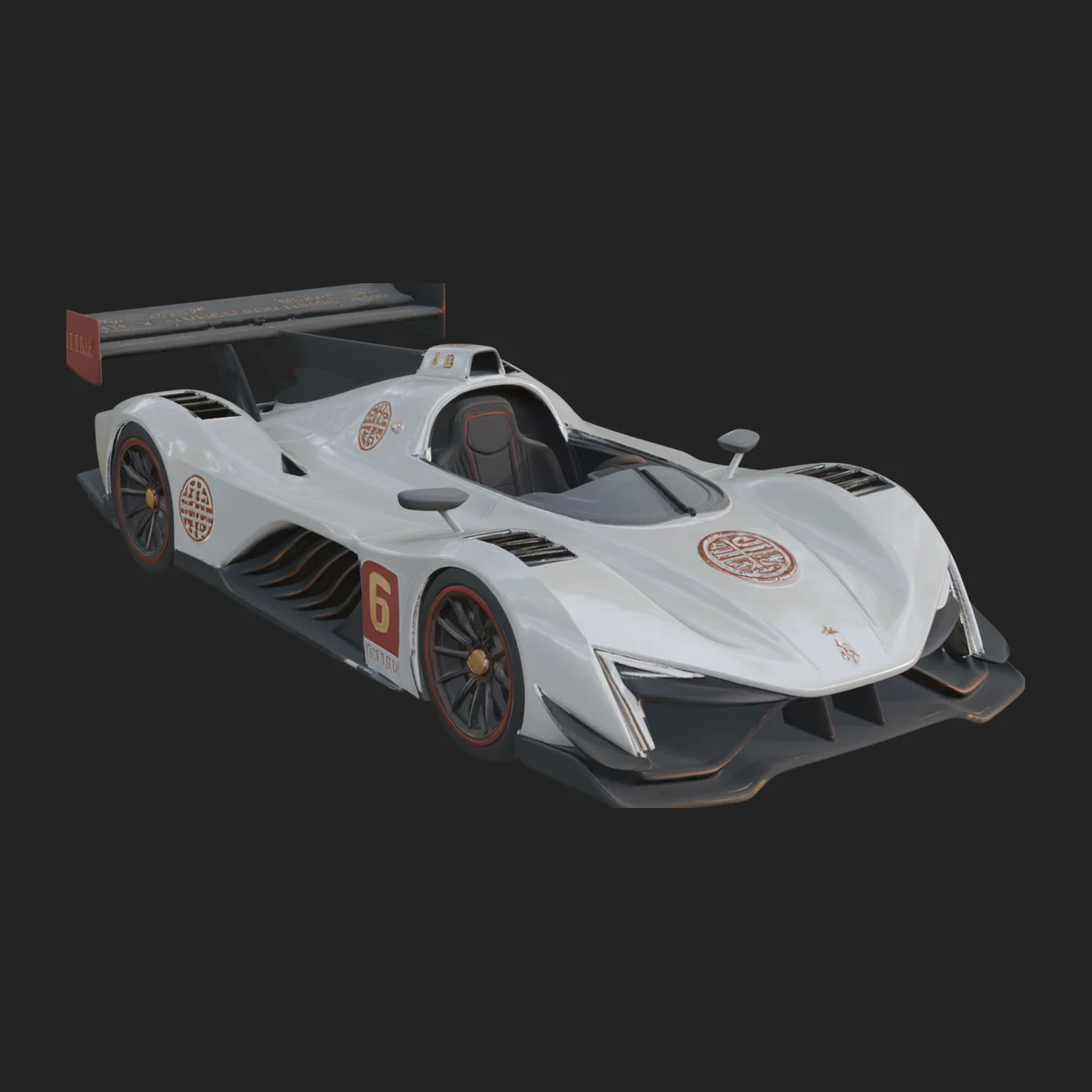 Endurance Prototype Race Car Model Design 3