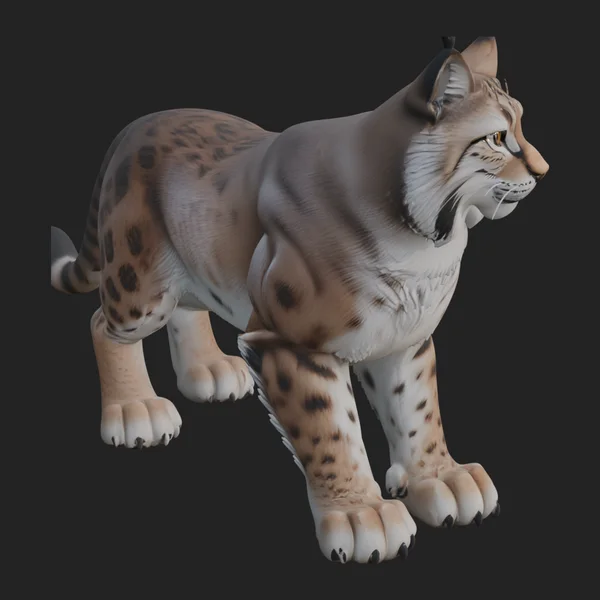 Eurasian Lynx Statue Design 1