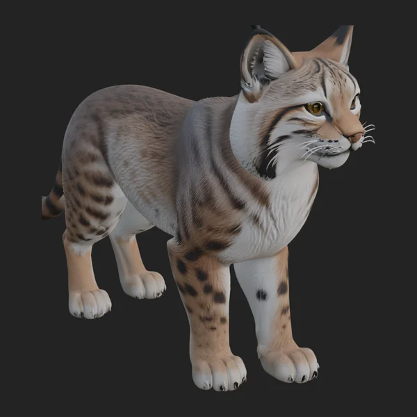 Eurasian Lynx Statue Design 4