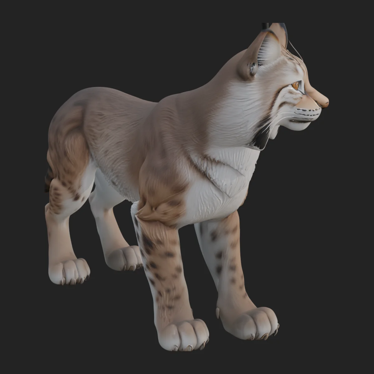 Eurasian Lynx Statue Design 5