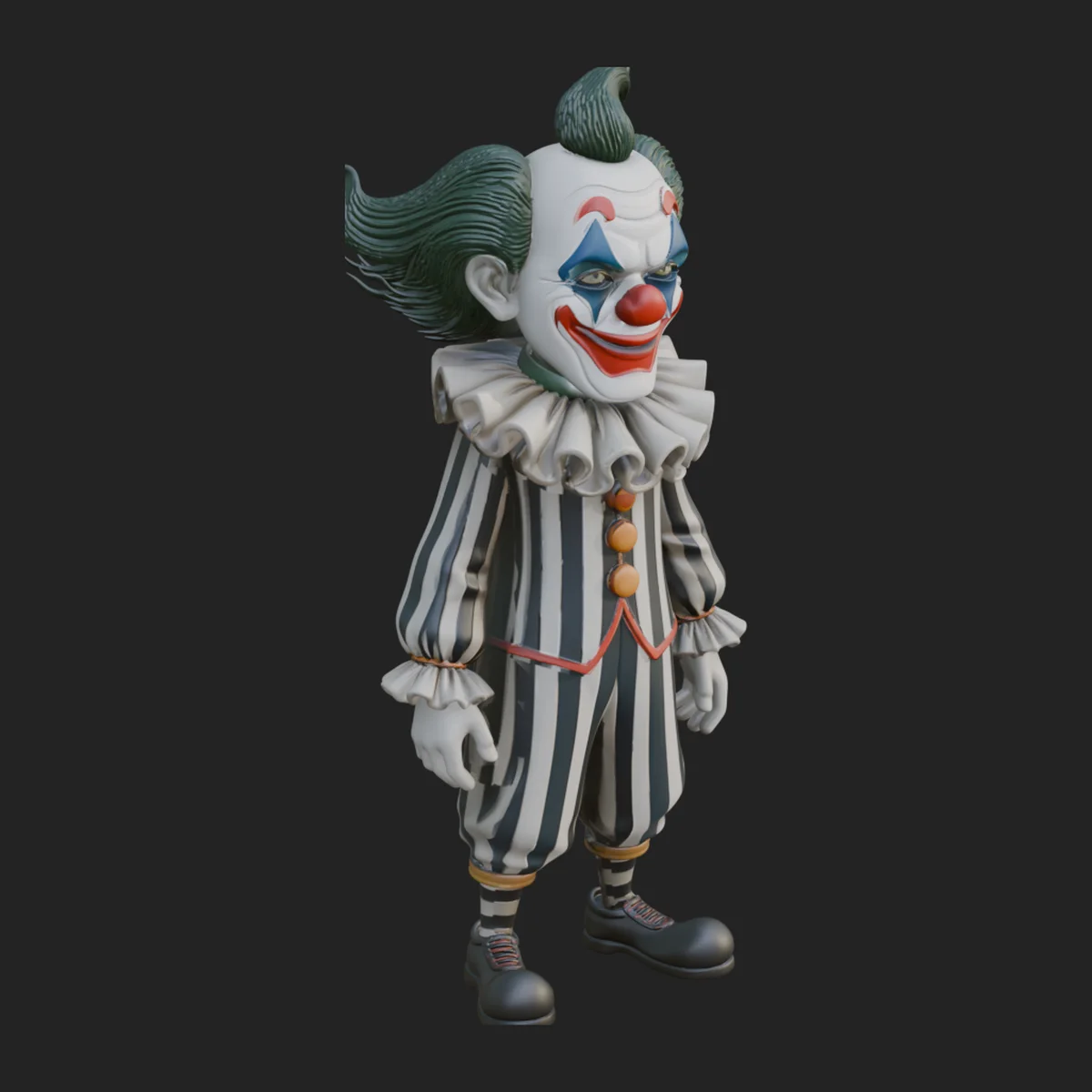 Evil Clown Statue Design 1