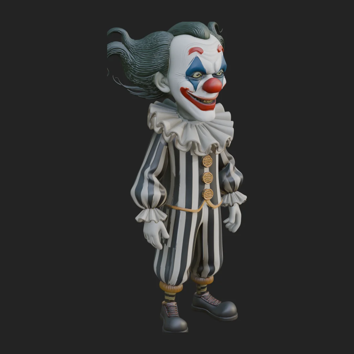 Evil Clown Statue Design 3