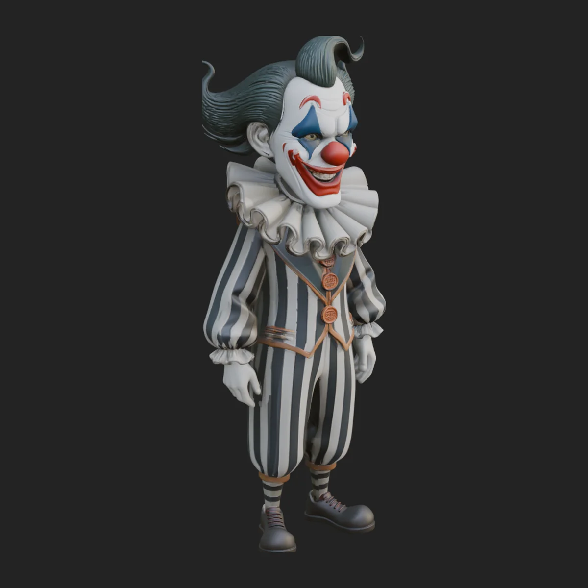 Evil Clown Statue Design 4