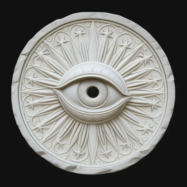 Evil Eye Sun Medallion Pendant Design 4