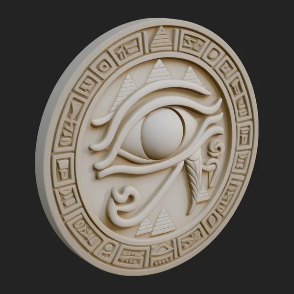 Eye of Horus Relief Medallion Design 1
