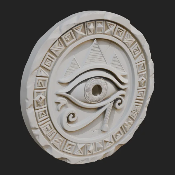 Eye of Horus Relief Medallion Design 3