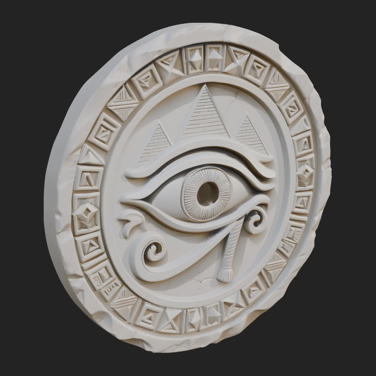 Eye of Horus Relief Medallion Design 3