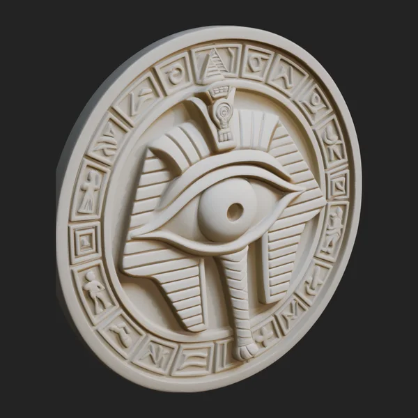Eye of Horus Relief Medallion Design 4