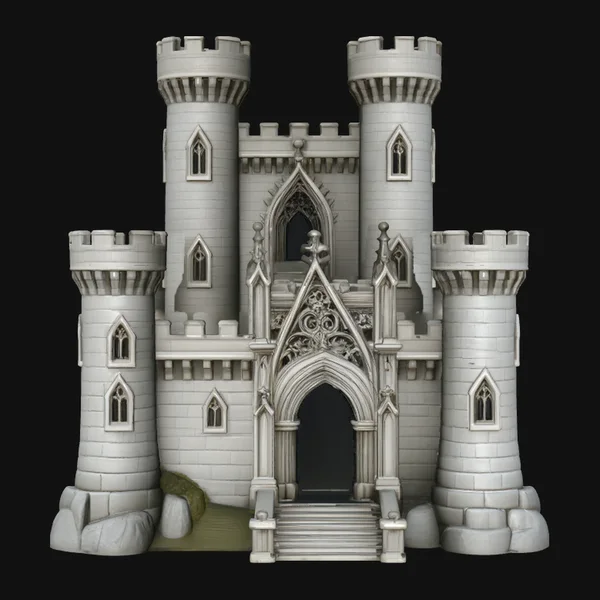 Fantasy Castle Model Design 2