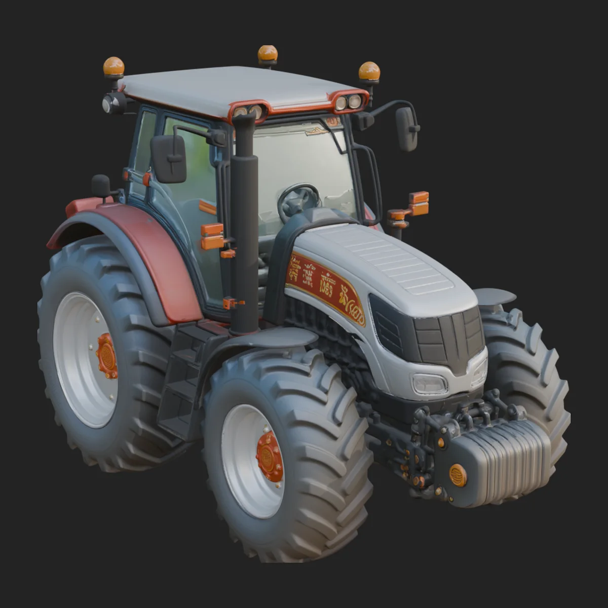 Farm Tractor Model Design 6