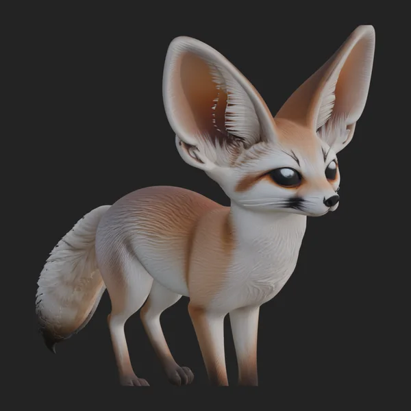 Fennec Fox Statue Design 1