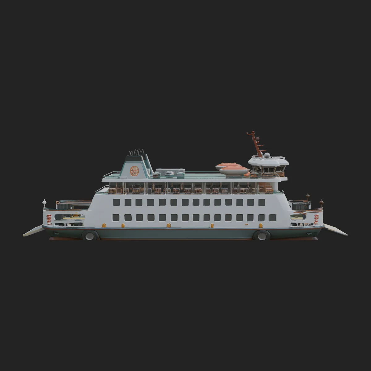 Ferry Ship Model Design 3