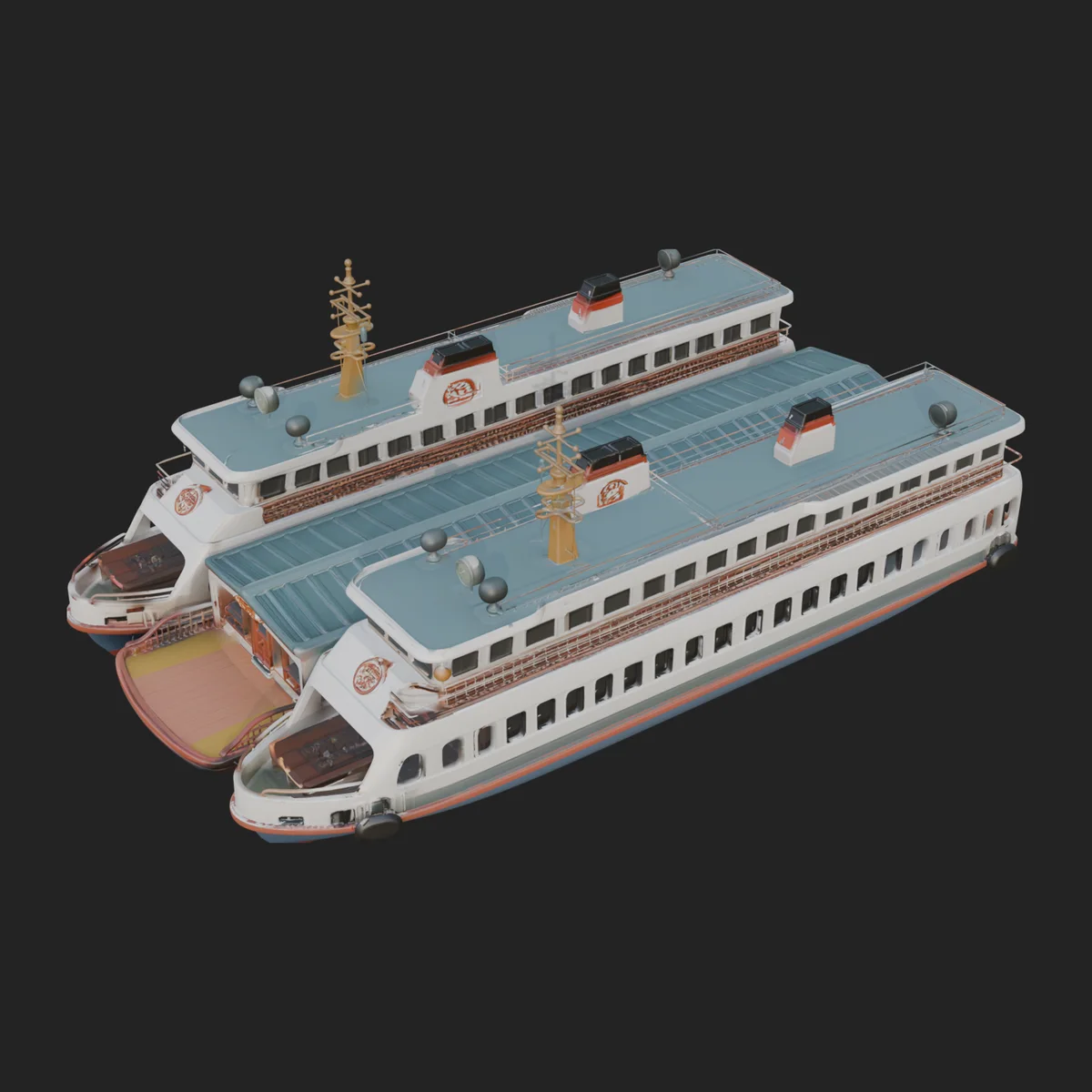 Ferry Ship Model Design 6