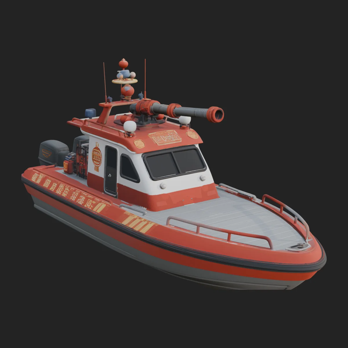 Fireboat Model Design 4