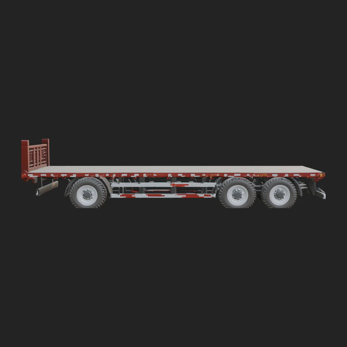 Flatbed Trailer Model Design 2