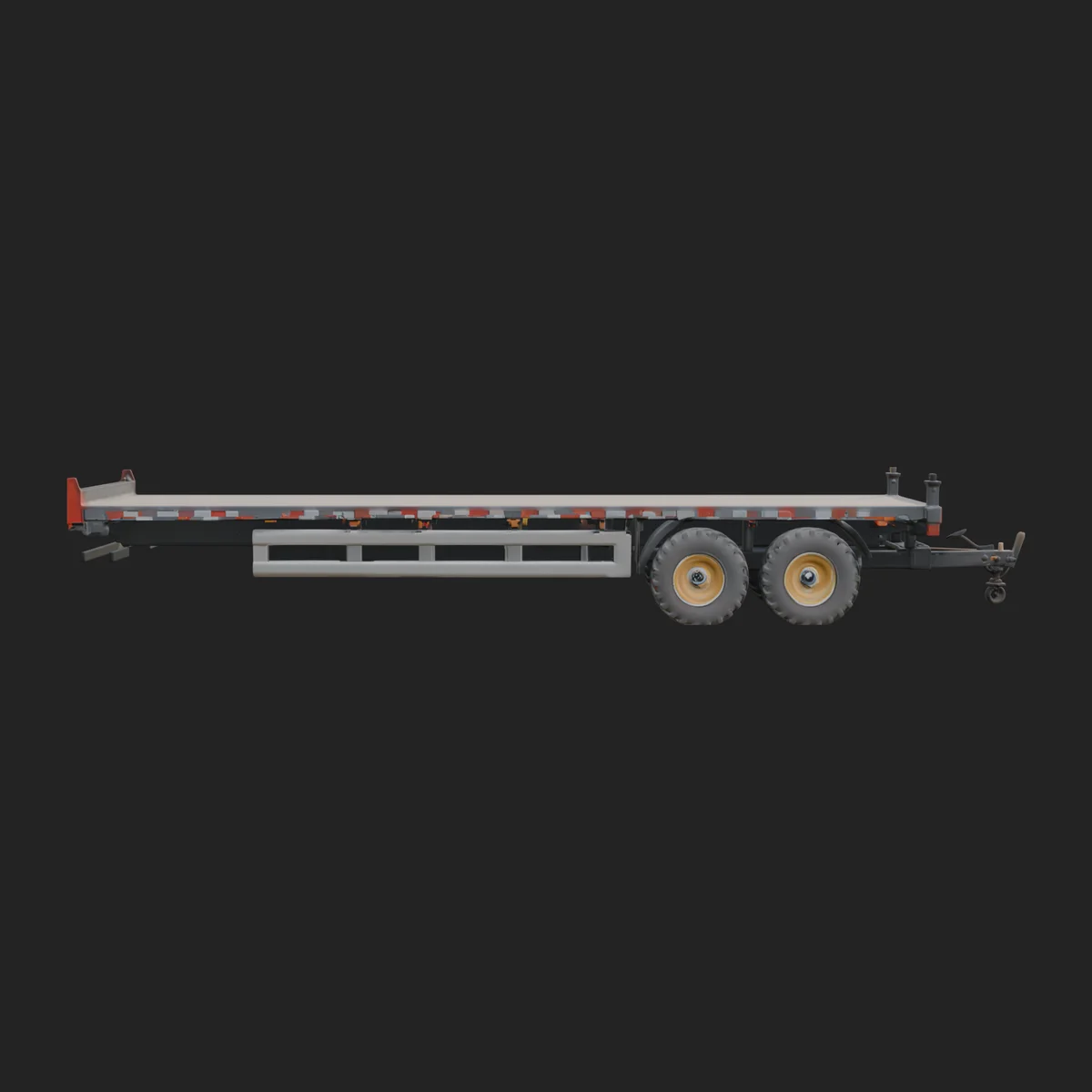 Flatbed Trailer Model Design 4