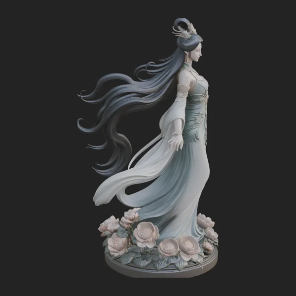 Flying Celestial Fairy Statue Design 4