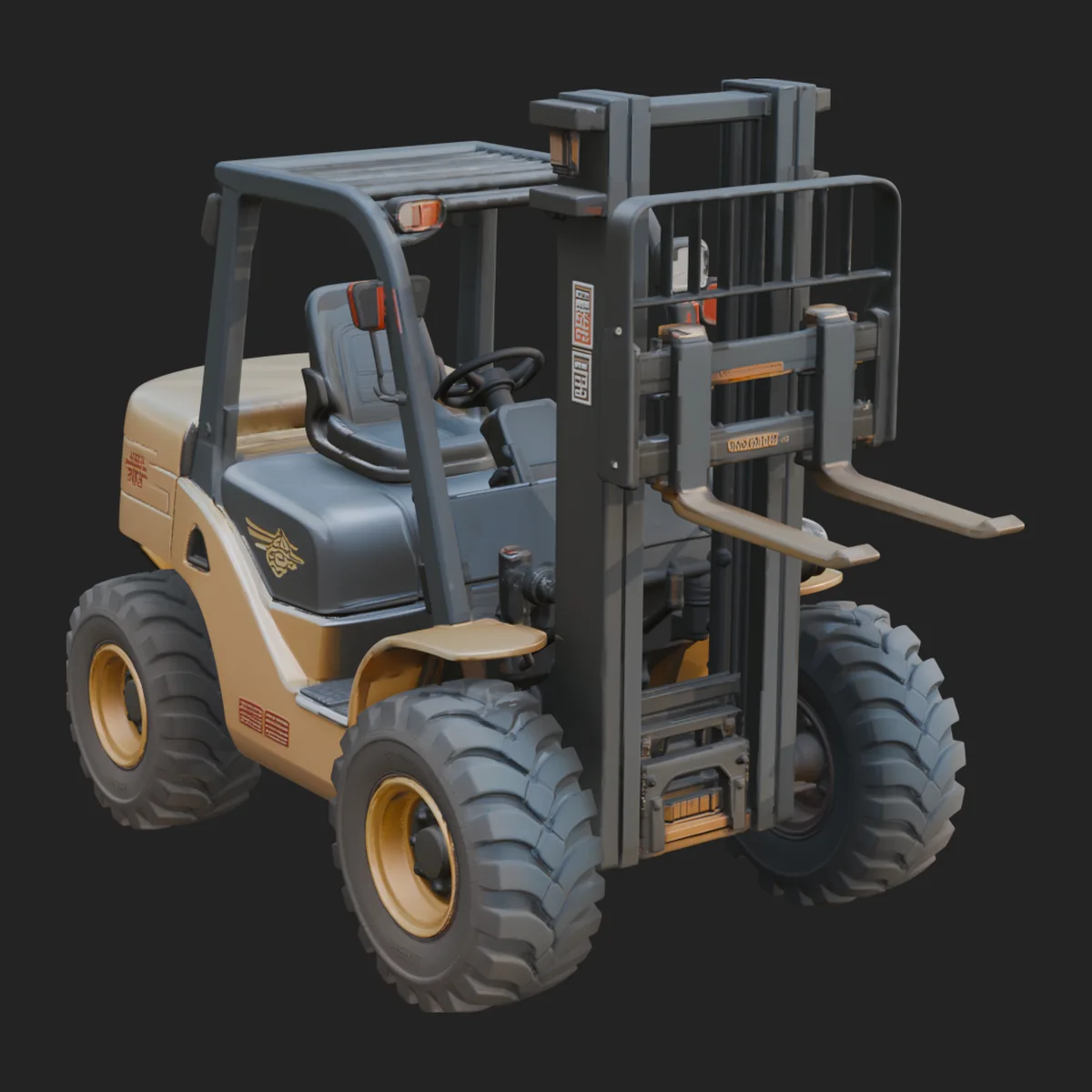 Forklift Truck Model Design 10
