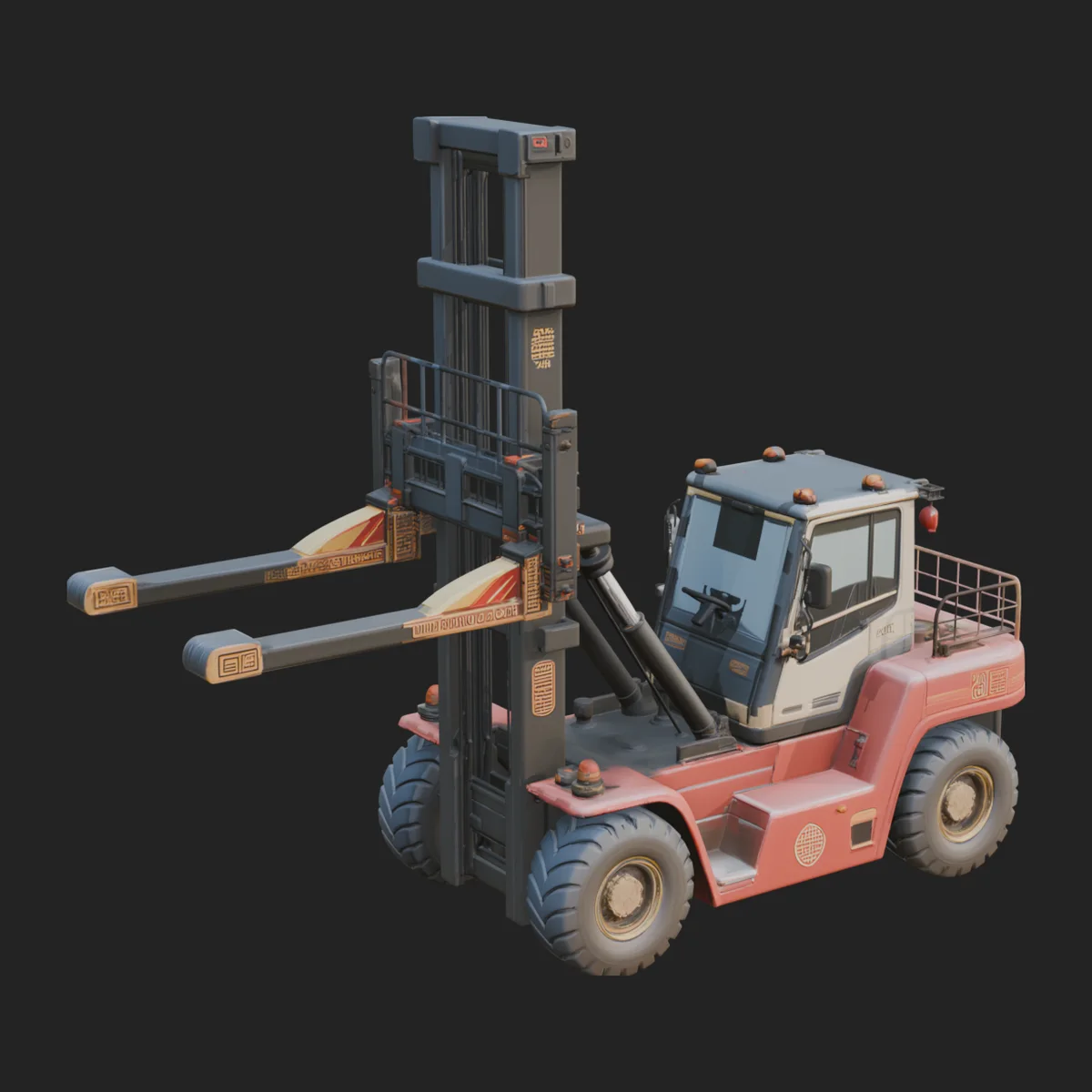 Forklift Truck Model Design 12