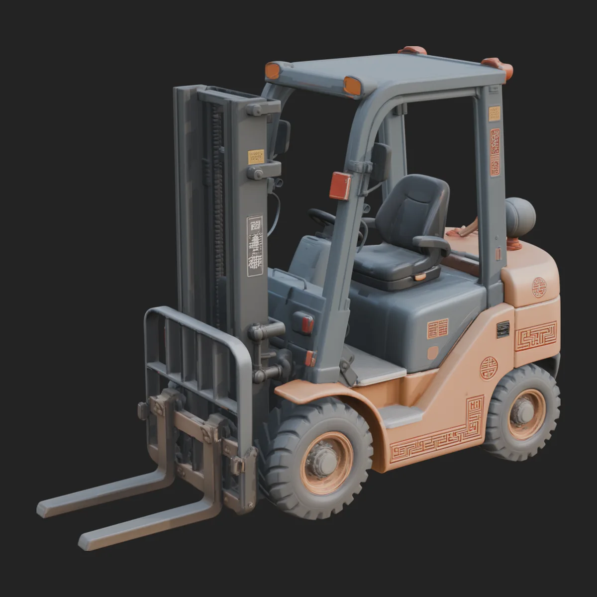 Forklift Truck Model Design 16